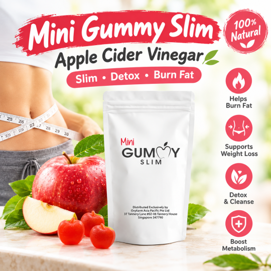 [NEW STOCK] Mini GummySlim Weight loss Apple Cider Vinegar Gummy ACV! Slimming Detox Fat Burning
